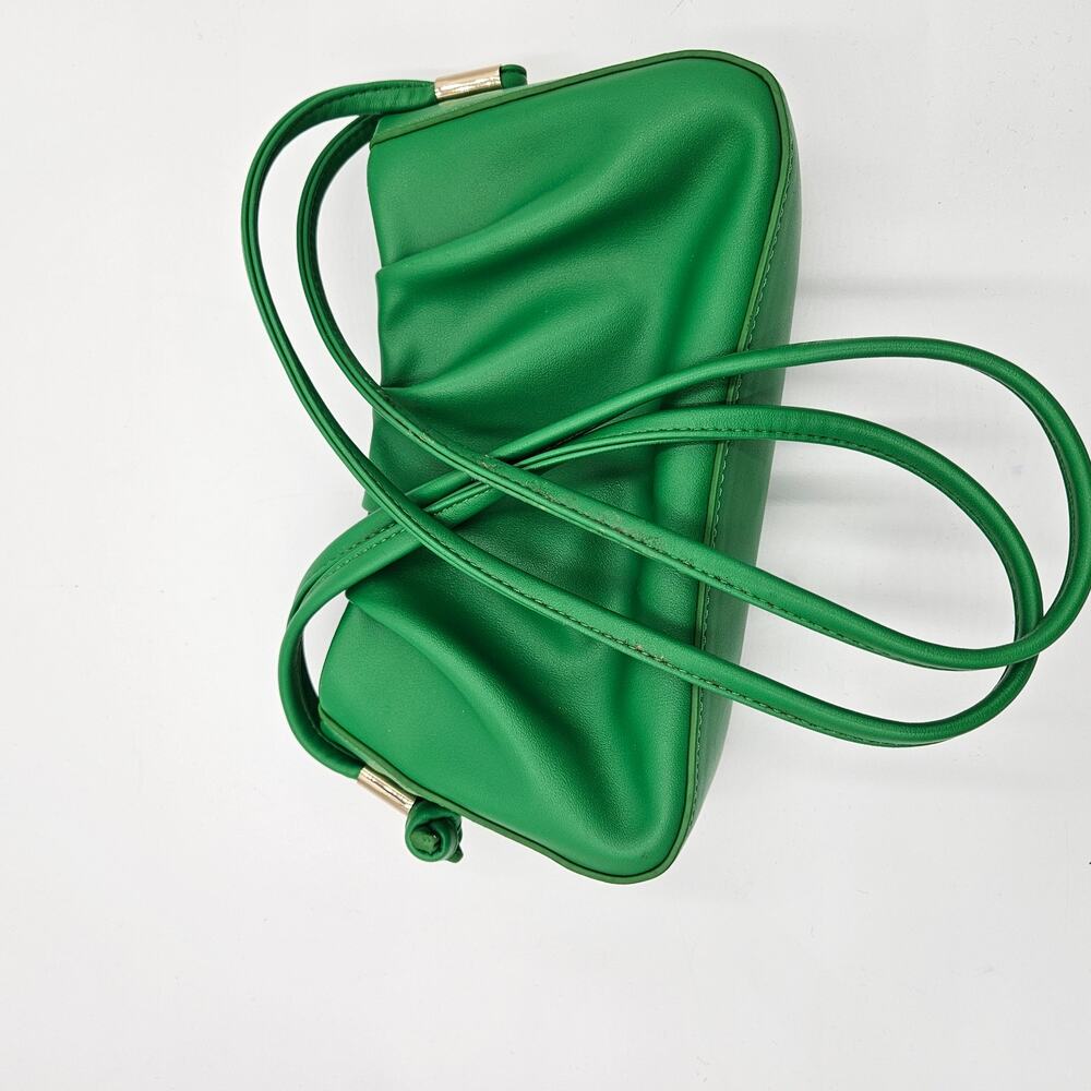 La Voute by Adrienne Houghton Le Jour Green Leather Handbag Shoulder Bag